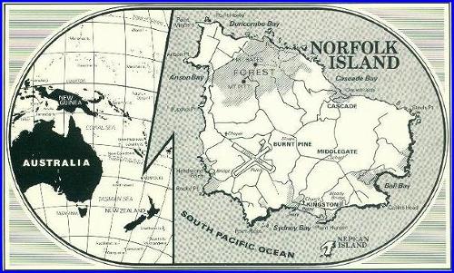 Map of Norfolk Island