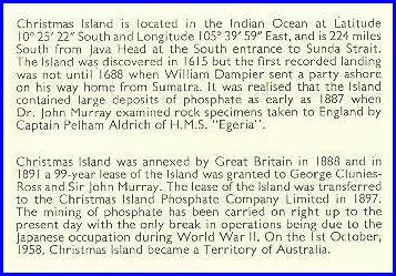 History of Christmas Island