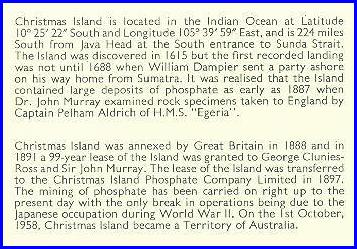 History of Christmas Island